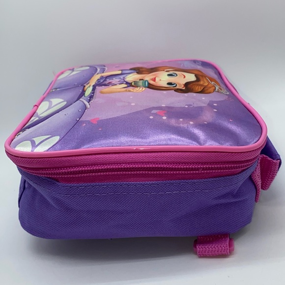 Disney Princess Sofia Soft Sided Zippered School Lunch Bag Kids - Picture 6 of 12